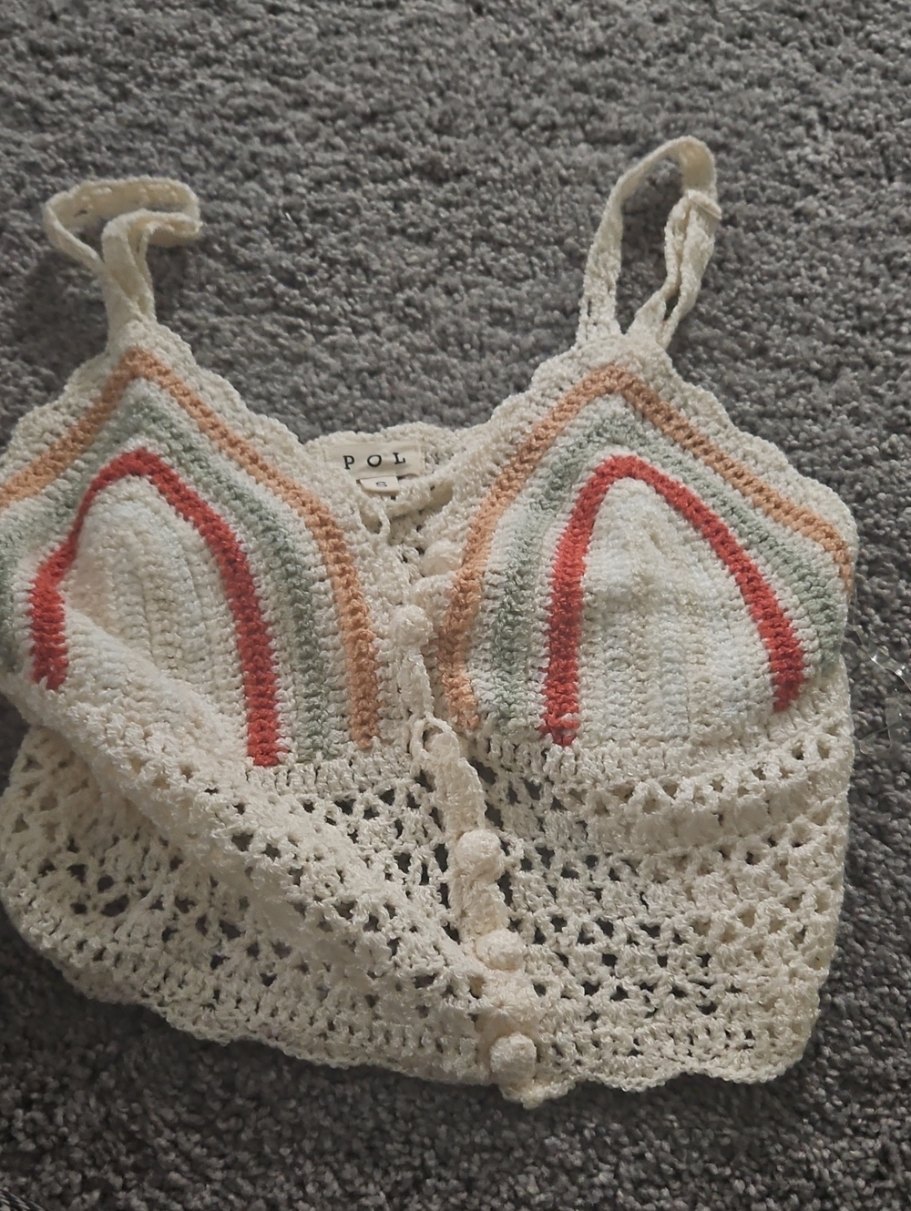 Pol Crochet crop top